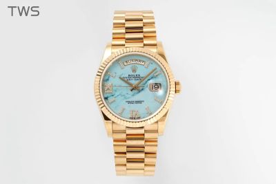 ROLEX Day-date Automatic Movement Steel 36mm Light Blue Rolex Presidential Replica Watch